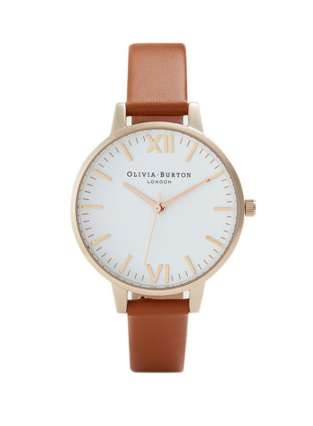 Women's Leather Analog Wrist Watch OB16TL13