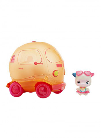 Bubble Bus With Character Squishy Doll