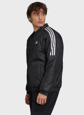 Essential Insulated Bomber Jacket Black