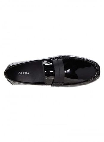 Onorien Solid Patent Loafers Black