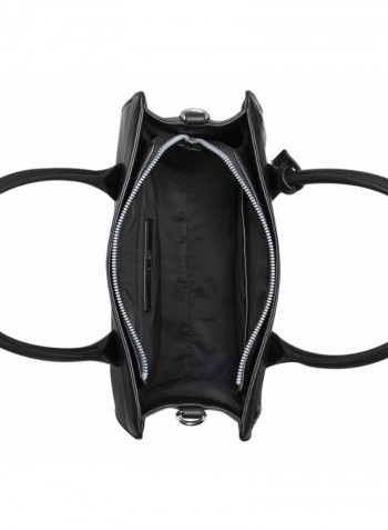 Stylish And Durable Aidenne Satchel أسود