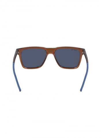 Men's Full Rimmed Modified Rectangular Frame Sunglasses - Lens Size: 57 mm