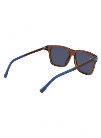Men's Full Rimmed Modified Rectangular Frame Sunglasses - Lens Size: 57 mm