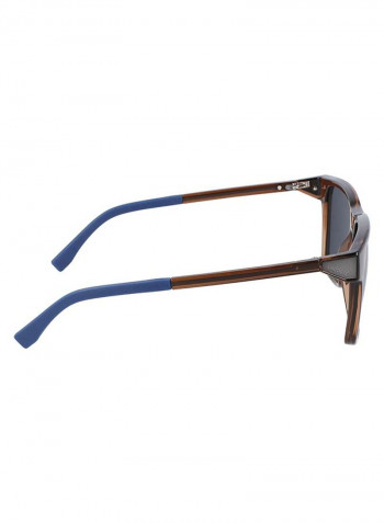 Men's Full Rimmed Modified Rectangular Frame Sunglasses - Lens Size: 57 mm