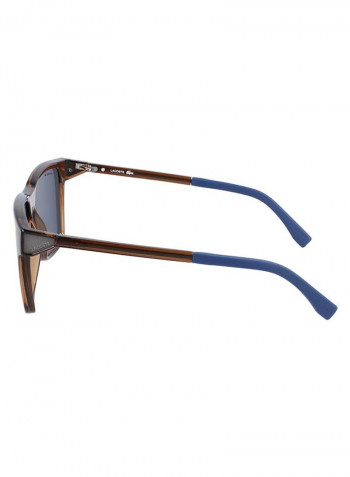 Men's Full Rimmed Modified Rectangular Frame Sunglasses - Lens Size: 57 mm