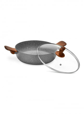 7-Piece Induction Bottom Cookware Set Light Grey 20x10.5cm