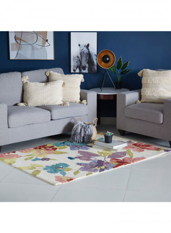 Hand-Tufted Wool Rug Multicolour 170 x 120cm