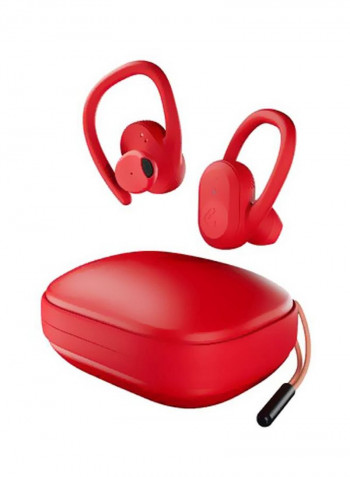 Push Ultra True Wireless Earbuds With Charging Case And Print Art Strong Mood Boost Strong Red