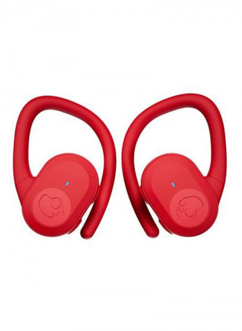 Push Ultra True Wireless Earbuds With Charging Case And Print Art Strong Mood Boost Strong Red