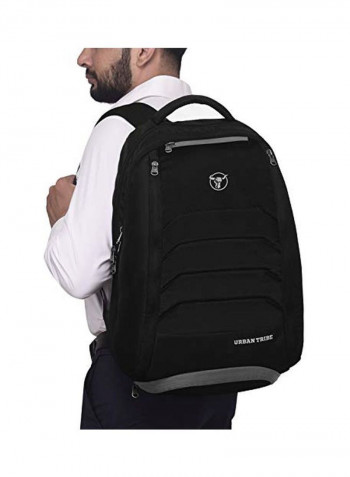 FitPack Pro Polyester Backpack With Gym Shaker And Mask Set 35L Black