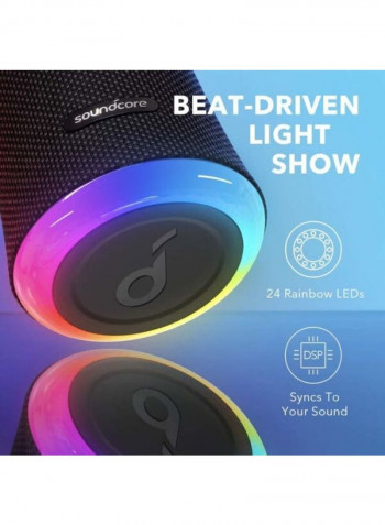 Flare 2 Bluetooth Speaker 3.5x3.5x6.31inch Black