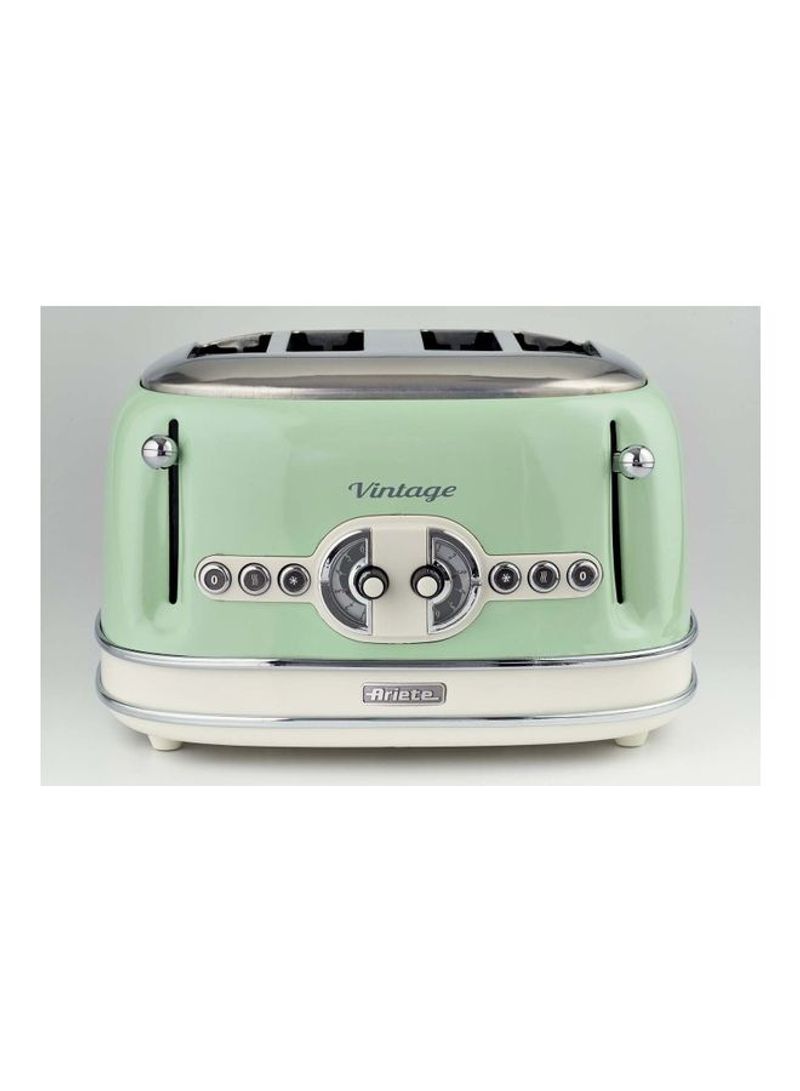 4-slice Vintage Toaster 156 Green/Silver