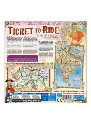 Ticket To Ride: India Board Game