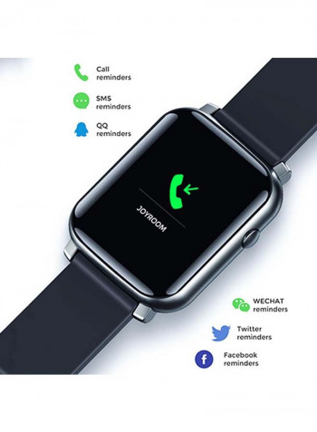 True Wireless Gaming Earbuds With SmartWatch WaterProof 20mm Silicone Strap Black