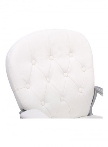 Adjustable Office Chair White 64.5x99x58cm