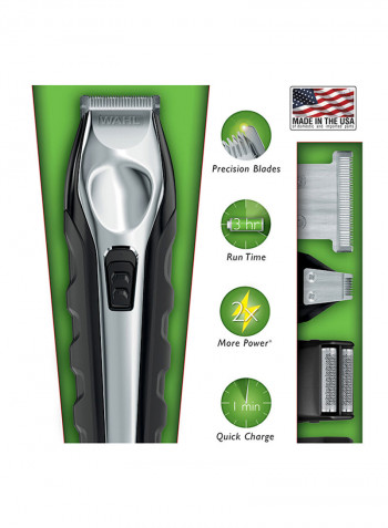 All In One Multigroom Trimmer Kit Silver/Black