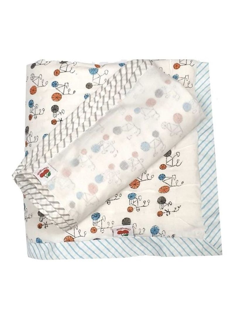 Handmade Cotton Blanket And Swaddle Gift Set