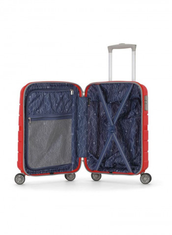 Voyager Luggage Trolley 30 Inch Red/Silver/Black