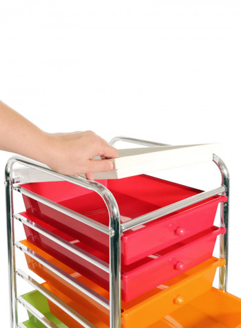10-Drawer Organizer Multicolour