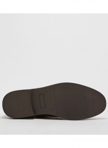 Lace Up Oxford Shoes Brown
