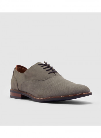 Comfortable Formal Lace Up Shoes Grey