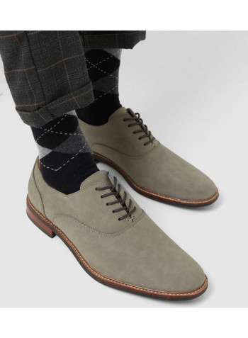 Comfortable Formal Lace Up Shoes Grey