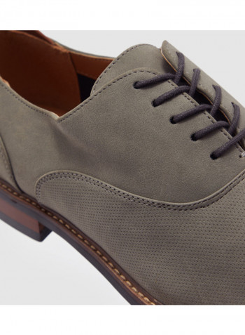 Comfortable Formal Lace Up Shoes Grey