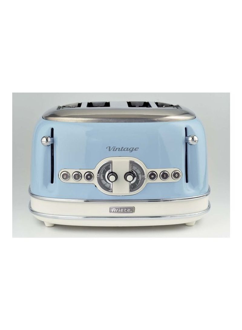 4-slice Vintage Toaster 156 Blue/Silver