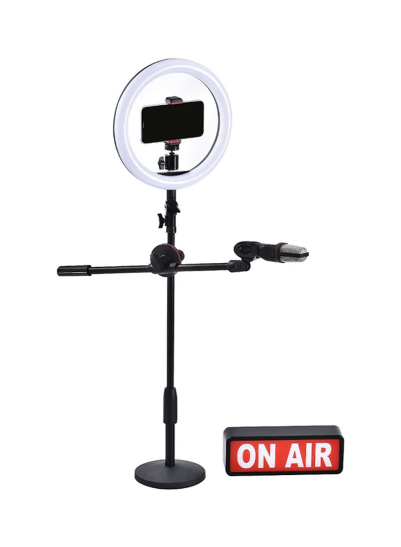 All-In-One Vlogging Accessories With Stand Black/Grey/Red