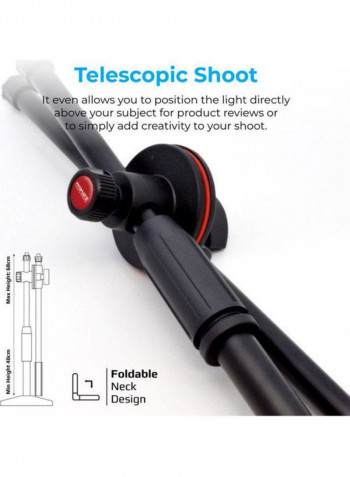 All-In-One Vlogging Accessories With Stand Black/Grey/Red