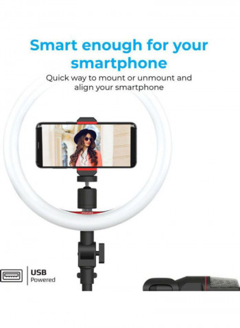 All-In-One Vlogging Accessories With Stand Black/Grey/Red