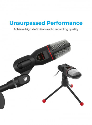 All-In-One Vlogging Accessories With Stand Black/Grey/Red