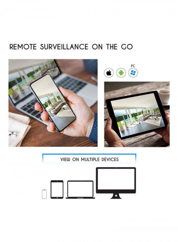 4-Piece 1080P 4CH Home Security Dome Surveillance Camera With DIY Kit