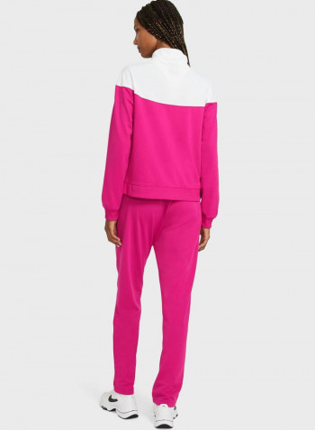 NSW Colourblock Tracksuit Set Pink/White