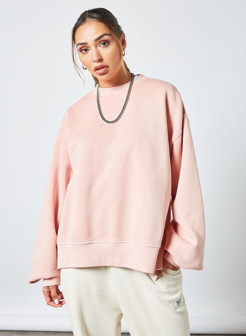 Classics Natural Dye Fleece Sweatshirt Pink