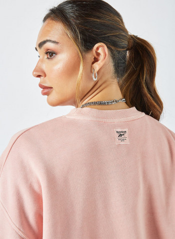 Classics Natural Dye Fleece Sweatshirt Pink