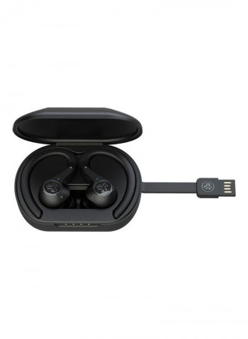 Airsport Bluetooth In-Ear Earbuds With Charging Case Black