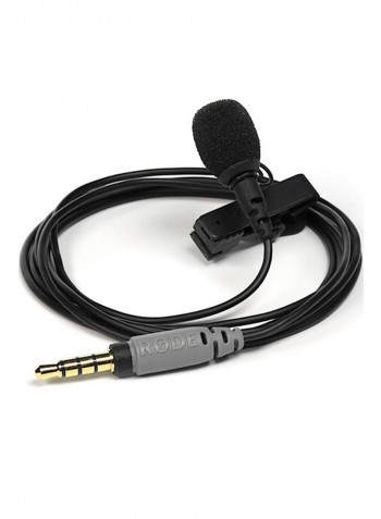 Lavalier Condenser Microphone For Smartphones SmartLav Plus Black