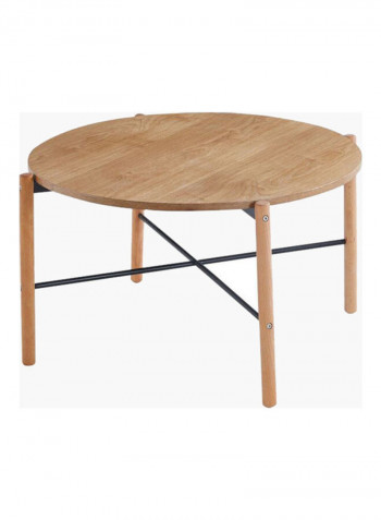 Axel Round Coffee Table Beige 45 x 80 x 80cm