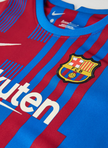 Kids F.C Barcelona Football Kit أزرق/أحمر