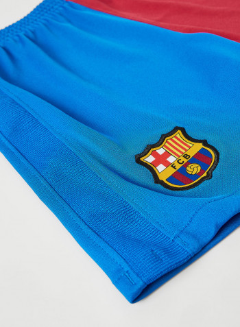 Kids F.C Barcelona Football Kit Blue/Red