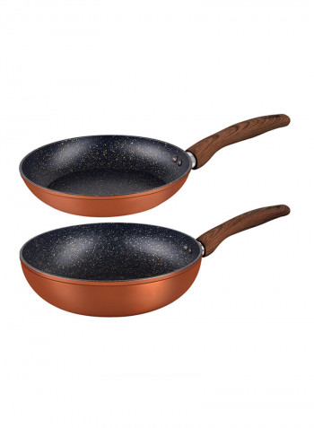 10-Piece Forged Aluminum Cookware Set Orange
