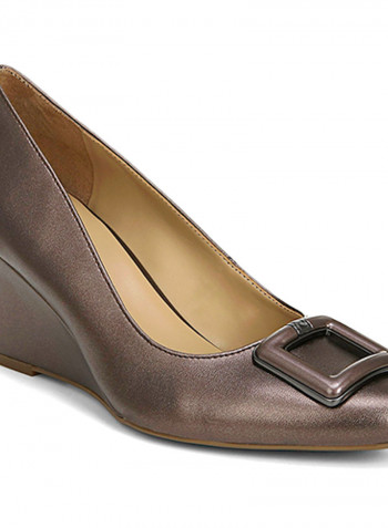 Casual Wedge Shoes Brown