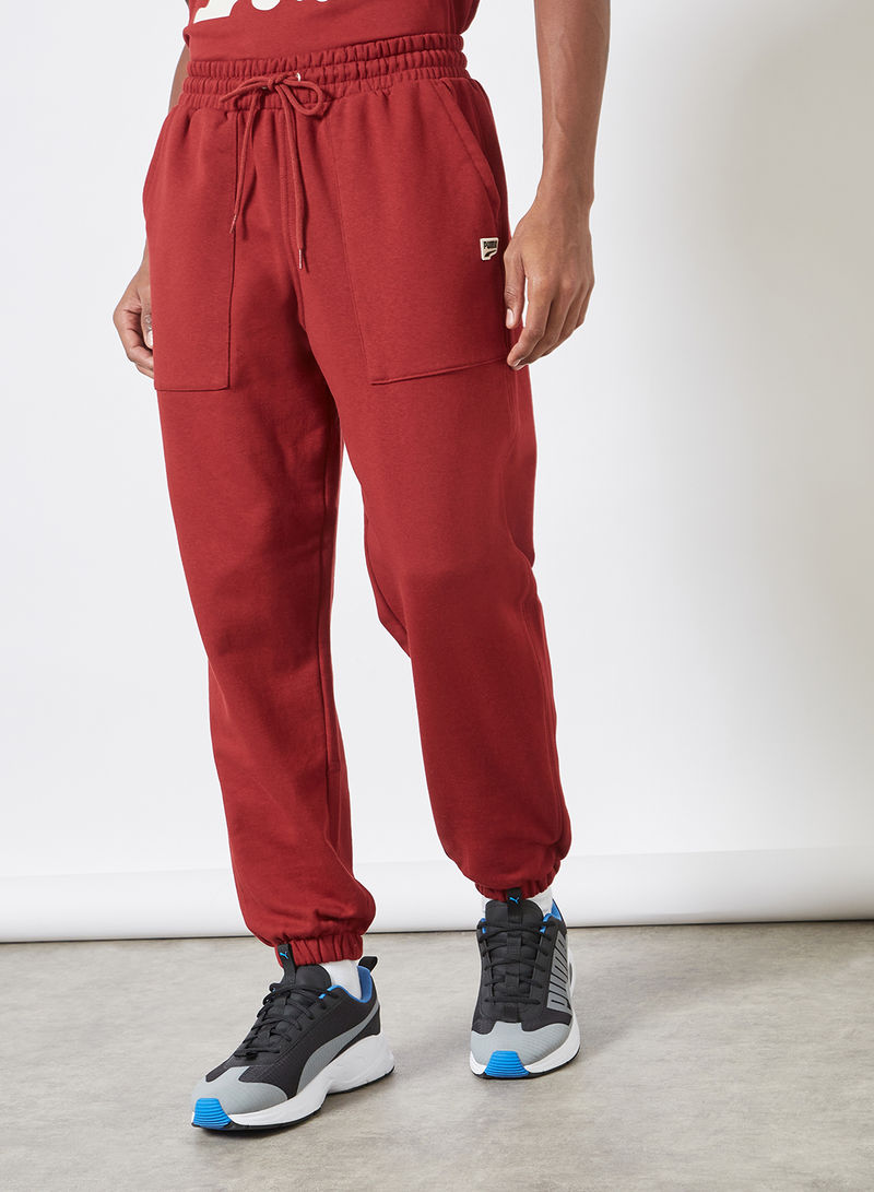 Downtown French Terry Sweatpants Red