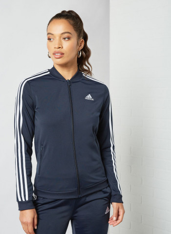 Essentials 3-Stripes Tracksuit Navy