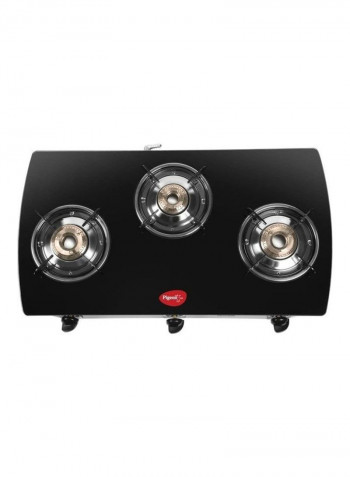 3-Burner Gas Stove HIB0192SGD74-130 Black/Silver