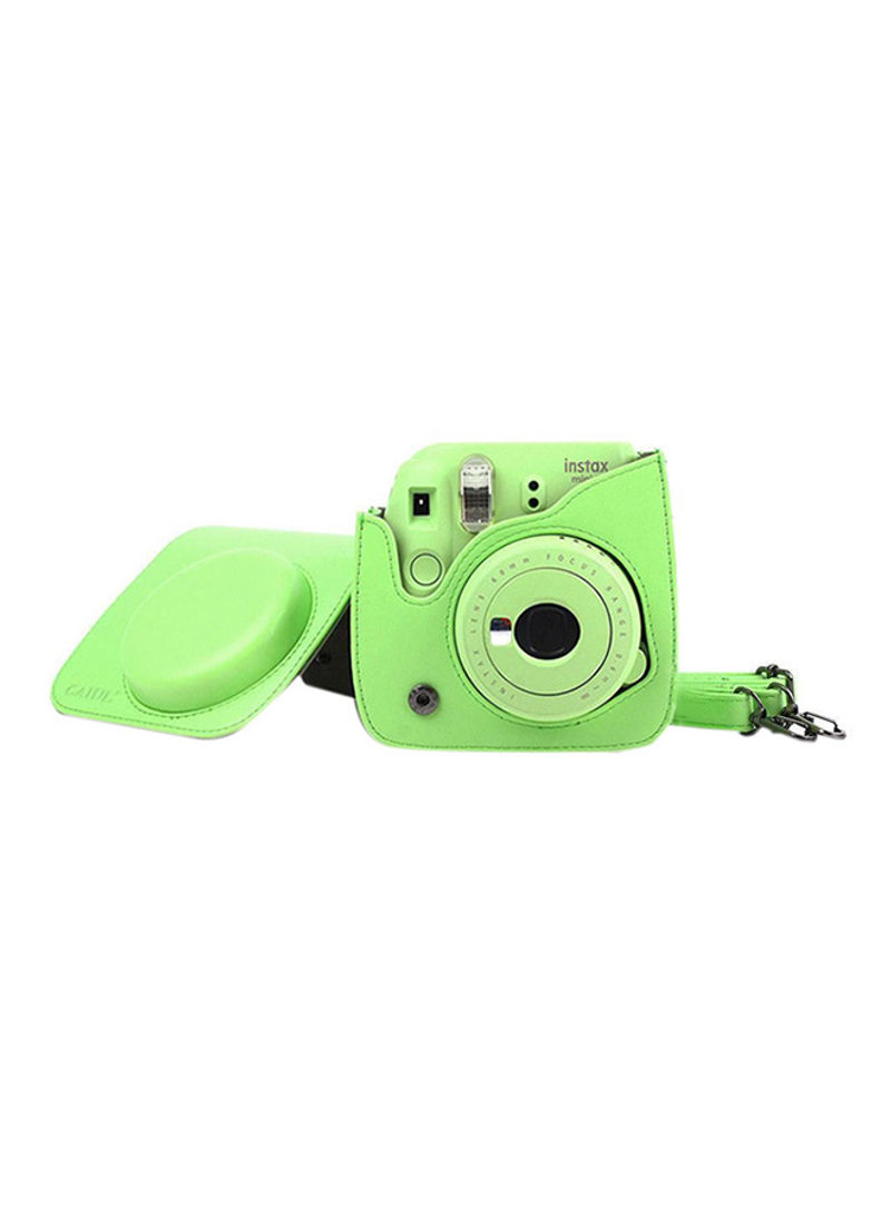 Instax Mini 9 Instant Film Camera Lime Green With PU Leather Carry Case