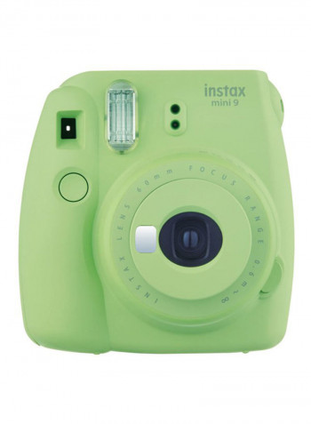 Instax Mini 9 Instant Film Camera Lime Green With PU Leather Carry Case