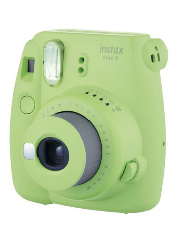 Instax Mini 9 Instant Film Camera Lime Green With PU Leather Carry Case