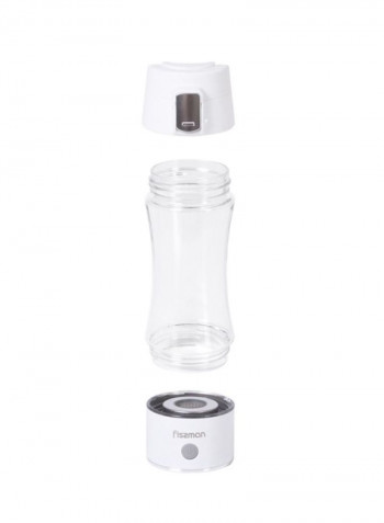 Plastic Water Bottle Clear/White 8х7х22cm
